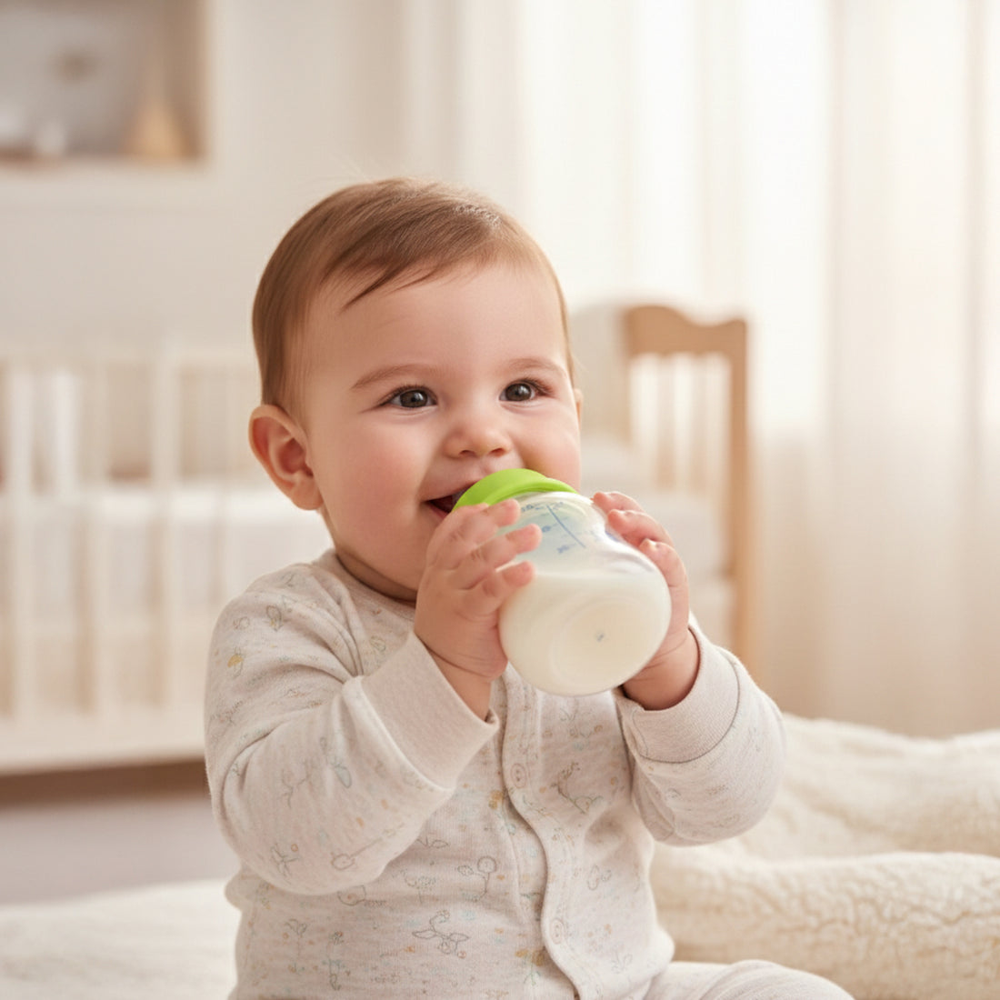 Mee Mee Baby Feeding Bottle with Anti-Colic Valve & Breast-Like Silicone Teat | BPA-Free, 100% Virgin PP | Easy Flow, Leak-Proof | Odourless, Easy to Clean | Newborn & Infants