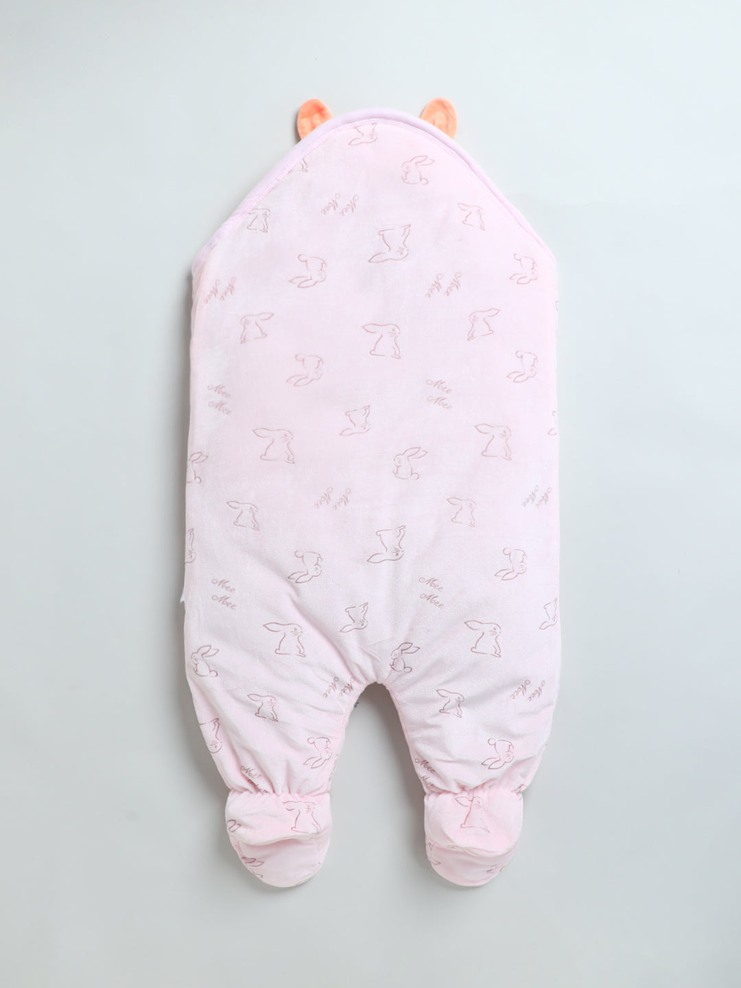 Mee Mee 3-in-1 Baby Wrapper,Swaddle & Carry Nest | Hooded Bag with Legs Covered | Soft Cotton, Breathable, Skin-Friendly | Padded, Tie-Up Straps & Velcro Fastening | Newborn (0–6 Months, Pink)