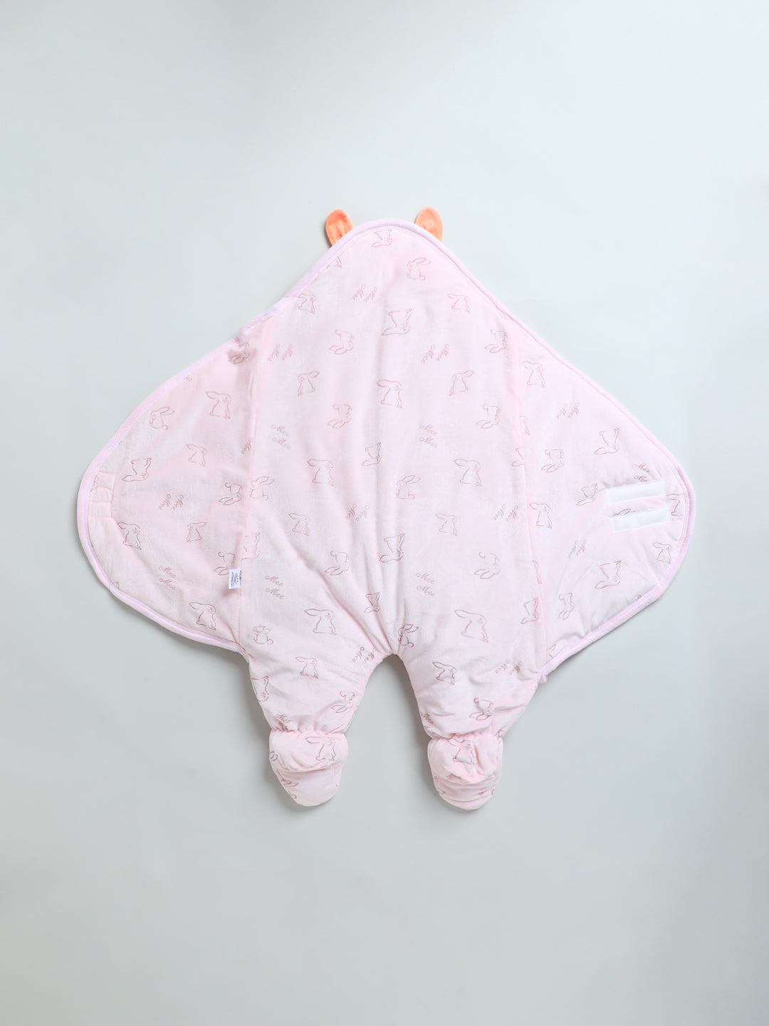 Mee Mee 3-in-1 Baby Wrapper,Swaddle & Carry Nest | Hooded Bag with Legs Covered | Soft Cotton, Breathable, Skin-Friendly | Padded, Tie-Up Straps & Velcro Fastening | Newborn (0–6 Months, Pink)