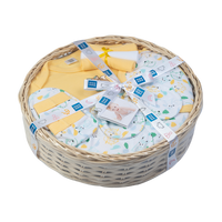 Mee Mee New Born Basket Baby Gift Set | Soft Cotton Clothing Essentials for Infants/Baby Girls, Boys | Baby Shower Clothing Hamper | 8 Pieces