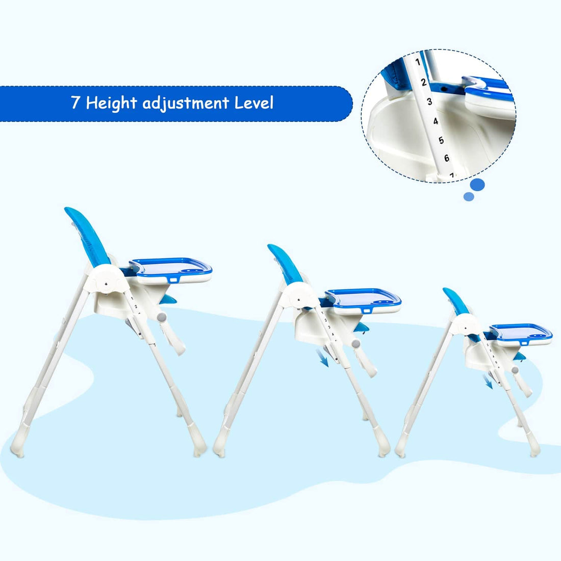 Mee Mee - Advanced Premium Baby High Chair with 7 Adjustable Height