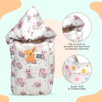 Mee Mee Baby Warm Sleeping Bag Sack | Padded Travel Carry Nest for Baby (Animal Theme)