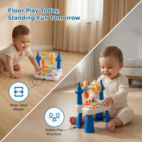 Mee Mee Mind Station Activity Table for Babies 6M+ | Musical Learning Table with Light-Up Piano Keys