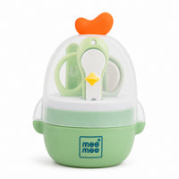 Mee Mee Snip-n-Care 4-in-1 Baby Grooming Kit with Baby Nail Clipper, Scissors, Tweezers & Nail File, BPA Free, Stainless Steel, Safe Nail Care Set