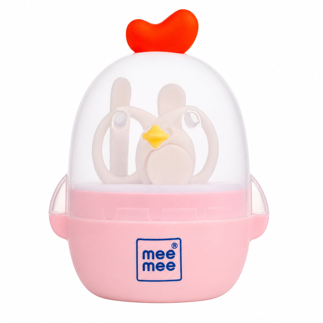 Mee Mee Snip-n-Care 4-in-1 Baby Grooming Kit with Baby Nail Clipper, Scissors, Tweezers & Nail File, BPA Free, Stainless Steel, Safe Nail Care Set
