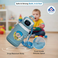 Mee Mee Zippy Sippy 500ml Kids Stainless Steel Water Bottle with Smart Temperature Display | SS316 Steel | 3 Drinking Modes | Leak-Proof Insulated Hot & Cold Bottle | BPA-Free | 2–10 Years