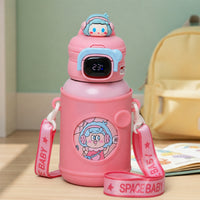 Mee Mee Zippy Sippy 500ml Kids Stainless Steel Water Bottle with Smart Temperature Display | SS316 Steel | 3 Drinking Modes | Leak-Proof Insulated Hot & Cold Bottle | BPA-Free | 2–10 Years