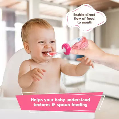 Mee Mee 2 In 1 Baby Feeding Bottle With Detachable Spoon (125ml)