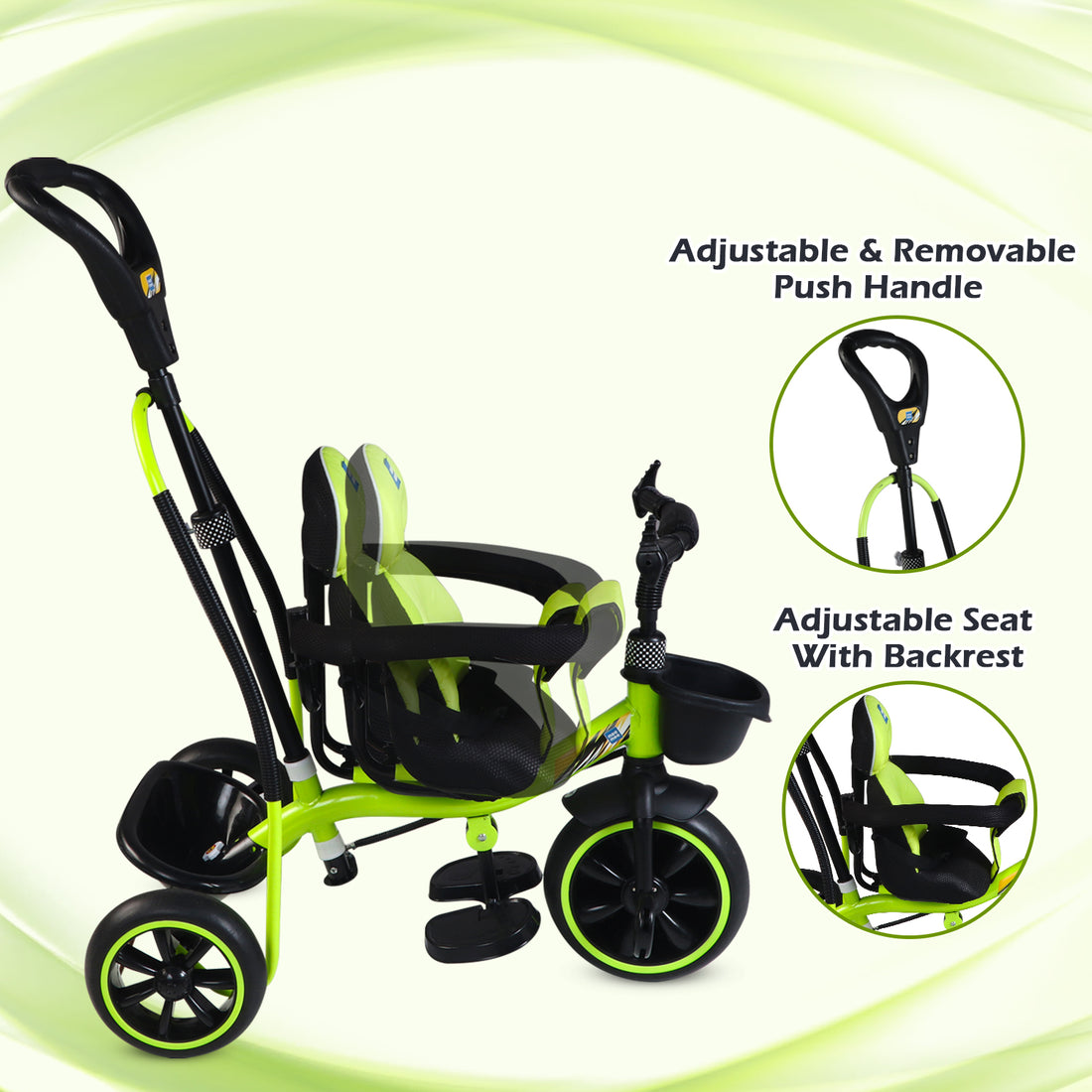 Mee Mee - Baby Tricycle with Adjustable Parent Handle