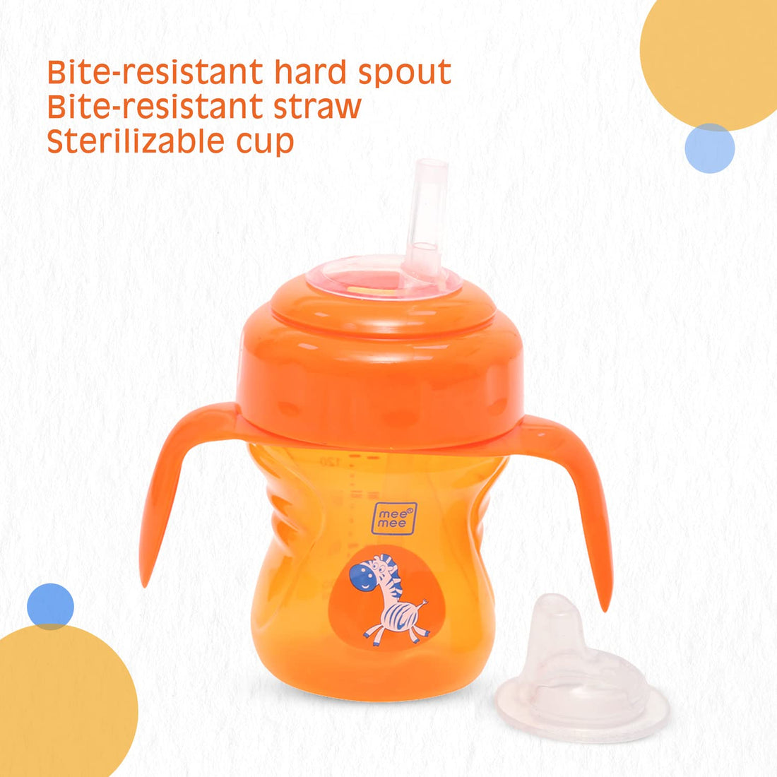 Mee Mee 2 in 1 Spout & Straw Sipper Cup (150 ml) | Anti-Spill Sippy Cup with Soft Silicone Spout & Straw