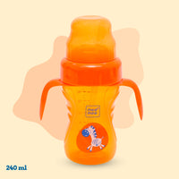 Mee Mee 2 in 1 Spout & Straw Sipper Cup (240 ml) | Anti-Spill Sippy Cup with Soft Silicone Spout & Straw