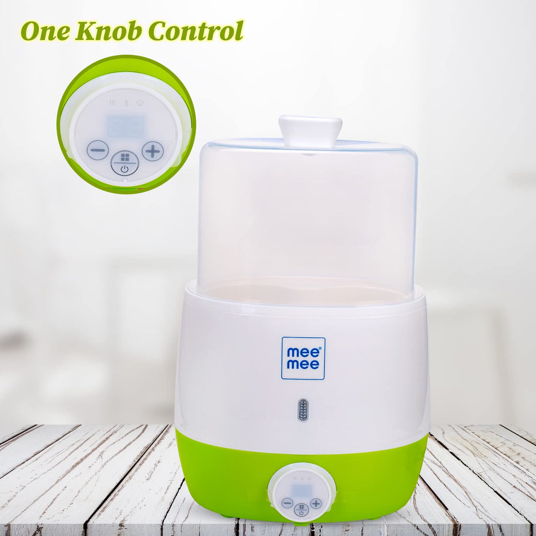 Mee Mee - Steam Digital Feeding Bottle Sterilizer with One Knob Function