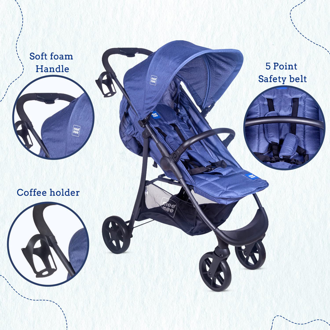 Mee Mee - Travel Friendly Stylish Baby Stroller
