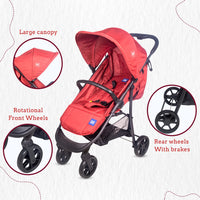 Mee Mee - 360˚ Rotational front wheels and rear wheels Stroller
