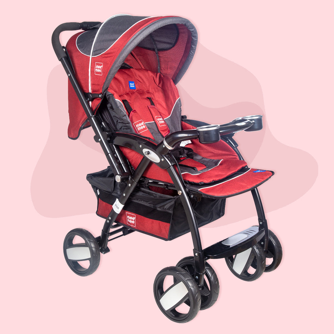 Mee Mee - Baby Luxury Stroller Pram with Shock Absorber Wheels