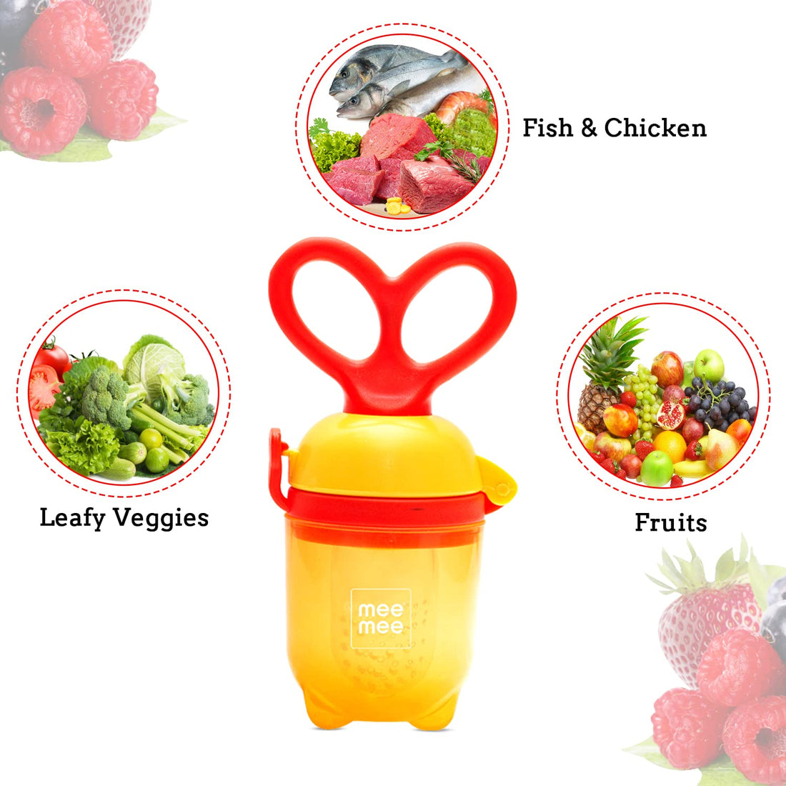 Mee Mee - Baby Feeder Easily Filled with Fruit or Whole Food