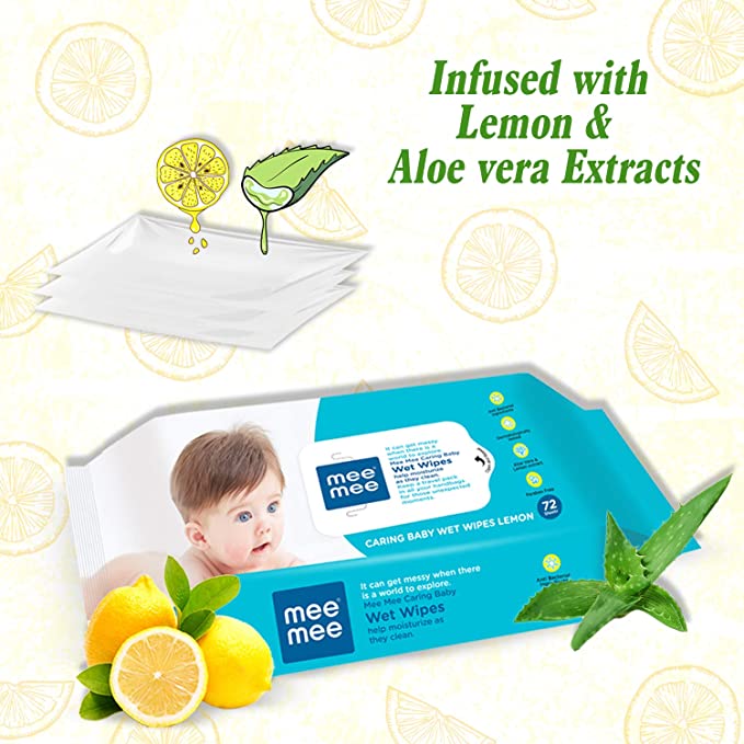 Mee Mee - Infused with Lemon and Aloe Vera Extracts Wet Wipes