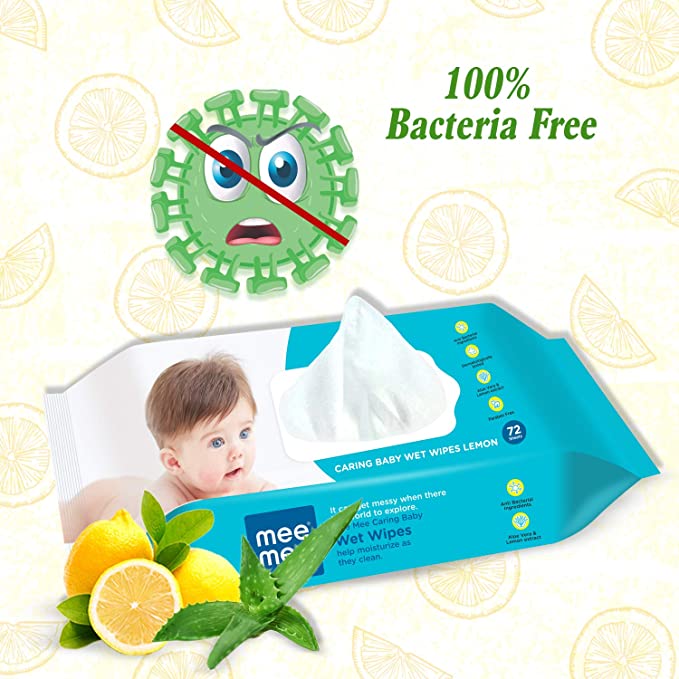 Mee Mee - Baby Wet Wipes with 100% Bacteria Free