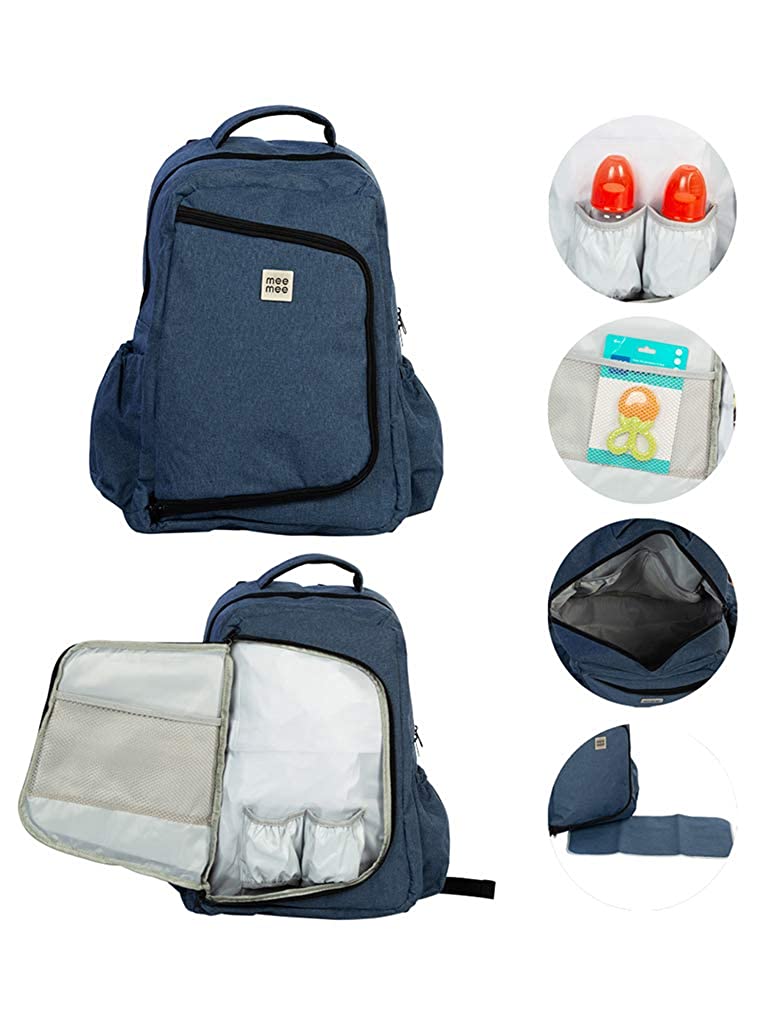 Mee Mee - Baby Diaper Backpack with Inside Bottle Pocket