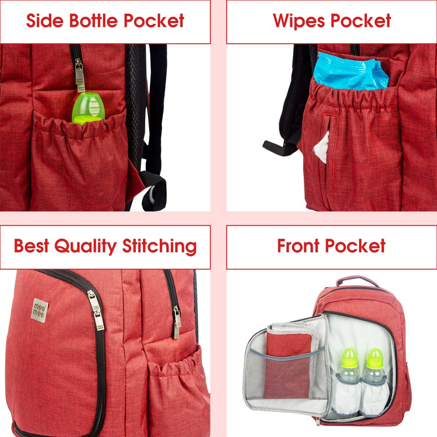 Mee Mee - Best Quality Stitching Diaper Backpack