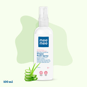 Mee Mee Soothing Baby Diaper Nappy Rash Spray with Aloe Vera Extracts | Hygienic Application with NO MESSY Hands | 100ml