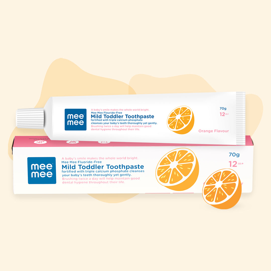 Mee Mee Kids Toothpaste Orange Flavour Fluoride-Free – MeeMee.in