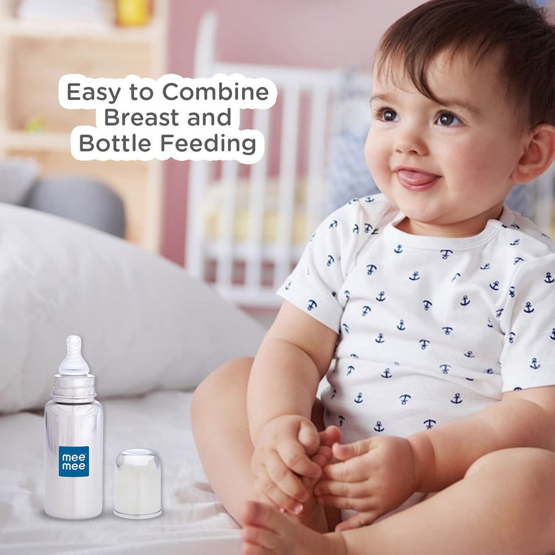 Mee Mee - Baby Feeding Bottle with Eazy-Flo Nipple