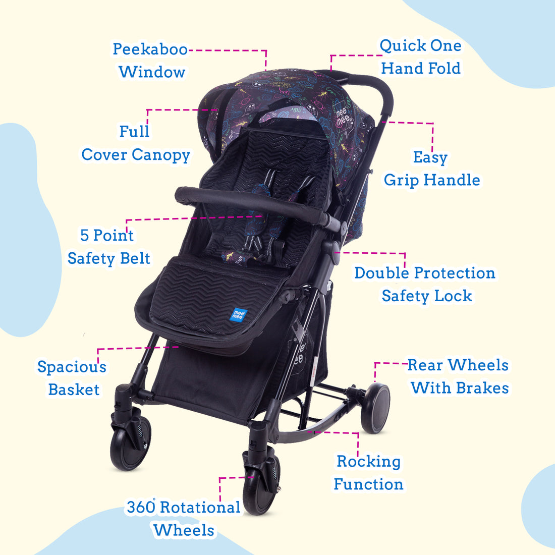 Mee Mee - Baby Rocker Stroller