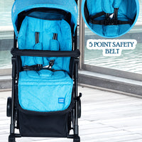 Mee Mee - Baby Pram Stroller with 5 Point Safety Belt