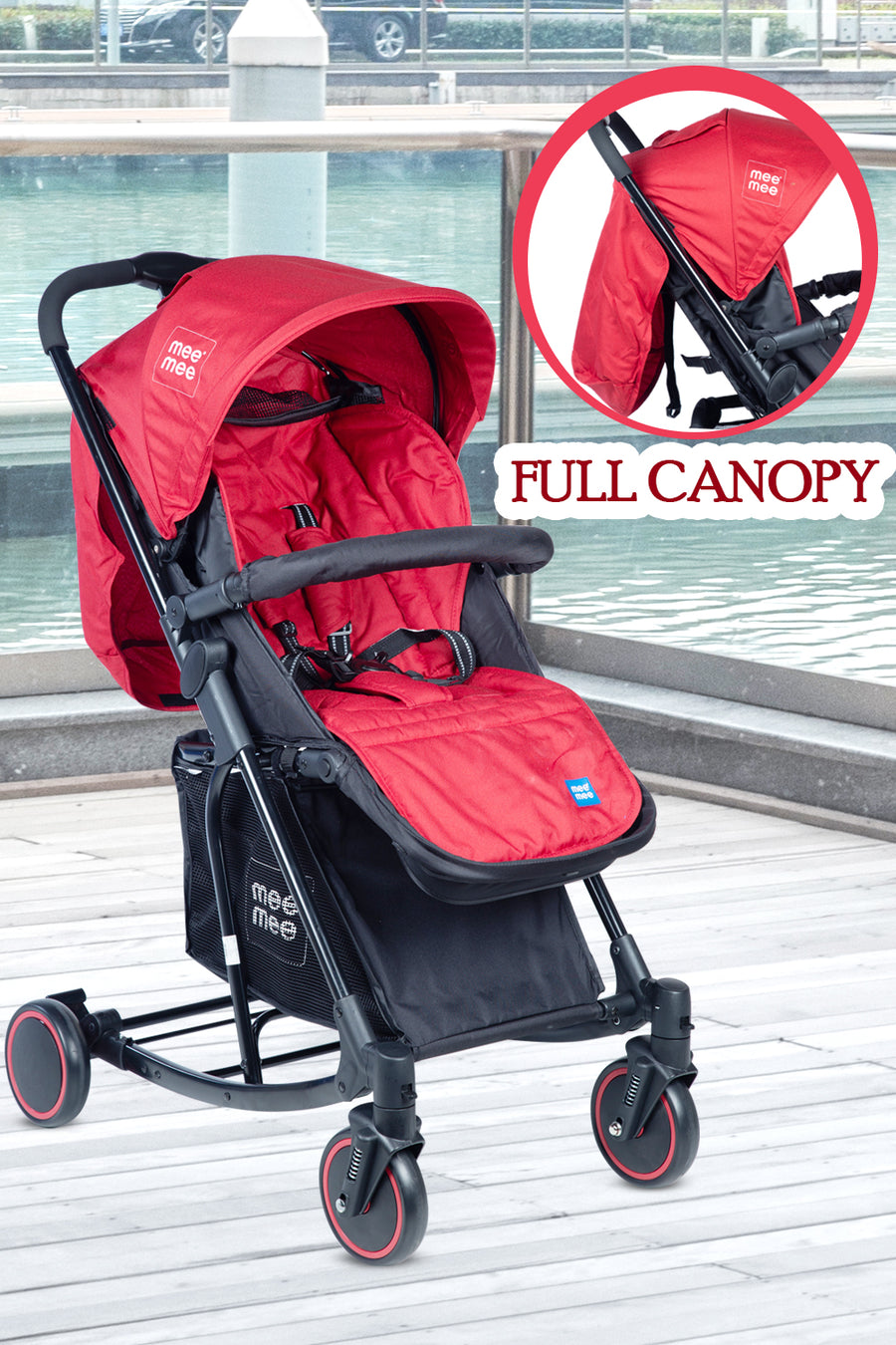 Mee Mee - Baby Pram Stroller with Full Canopy