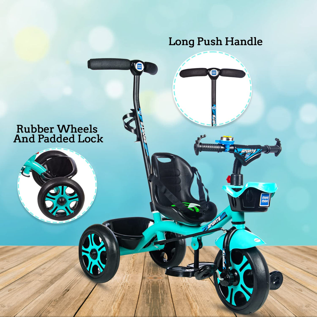 Mee Mee - Baby Tricycle with Long Push Handle