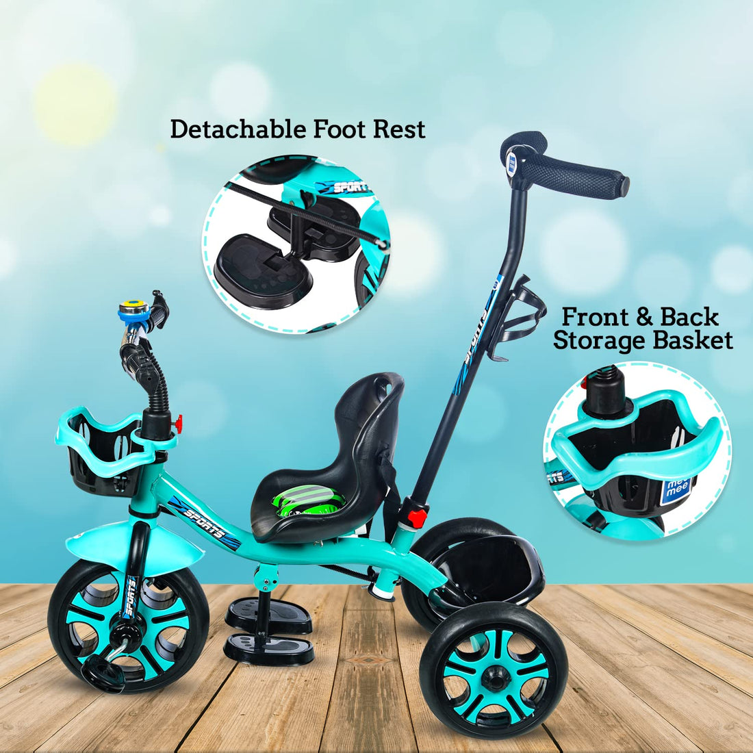 Mee Mee - Premium Baby Tricycle with Detachable Foot Rest