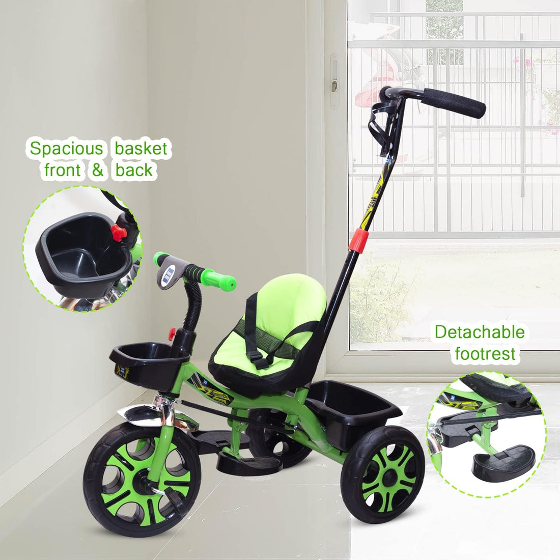 Mee Mee - Premium Baby Tricycle with Detachable Footrest