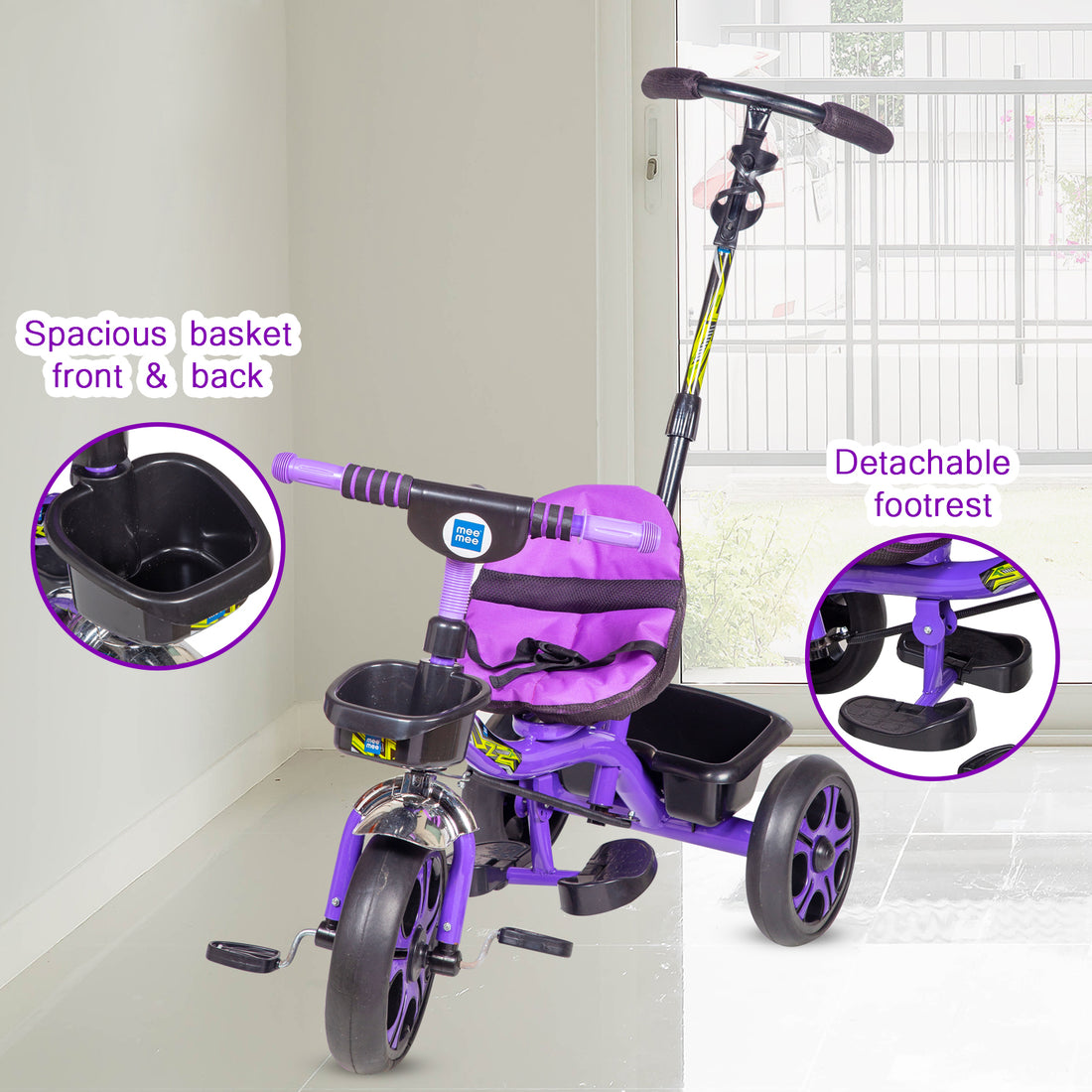 Mee Mee - Premium Baby Tricycle with Detachable Footrest