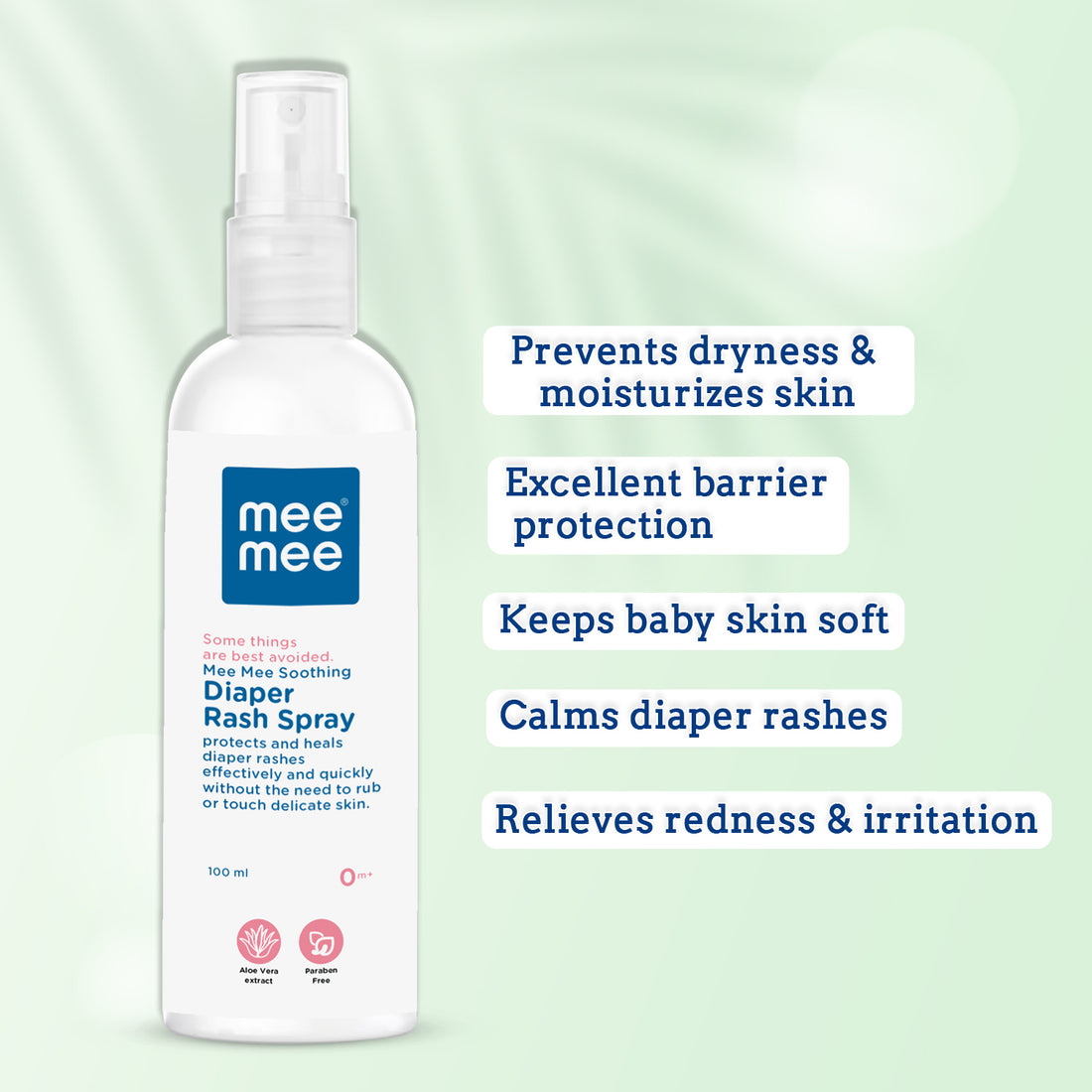 Mee Mee - Hygienic Application with NO MESSY Hands with Nappy Rash Spray