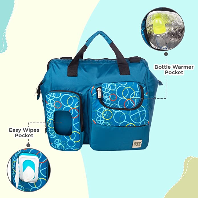 Mee Mee - Travel Diaper Bag with Bottle Warmer Pocket