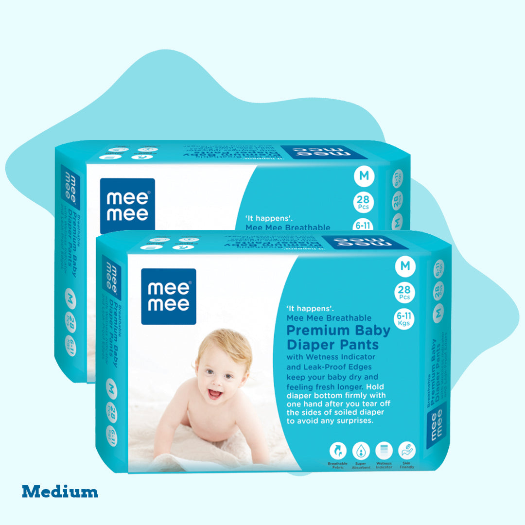 Mee Mee - Medium Size with 28 Pcs Baby Diaper Pants