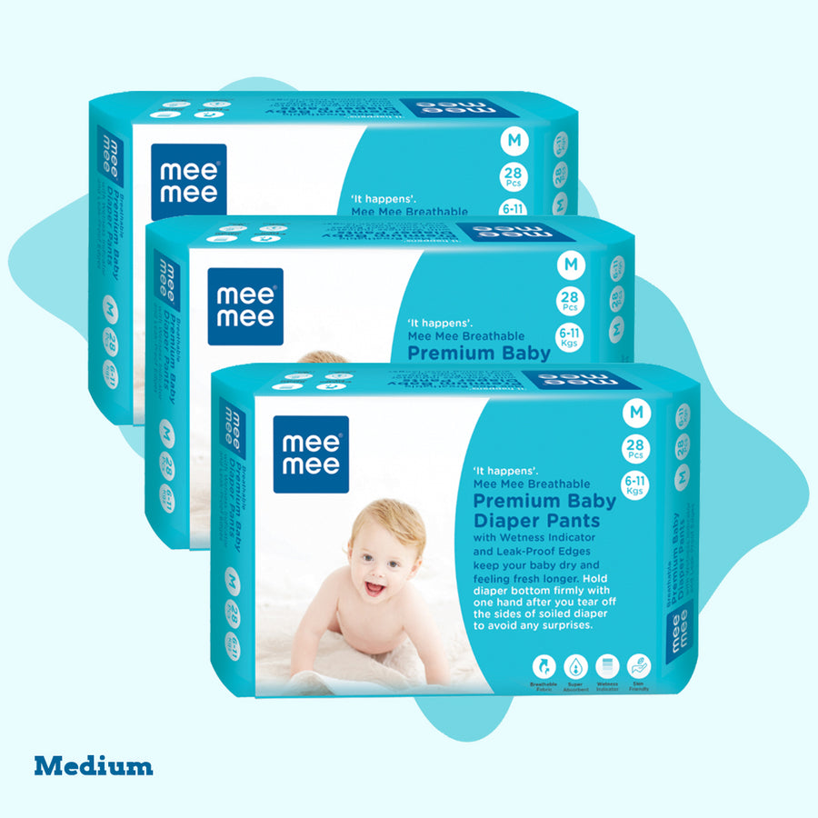 Mee Mee - Medium Size with 56 Pcs Baby Diaper Pants